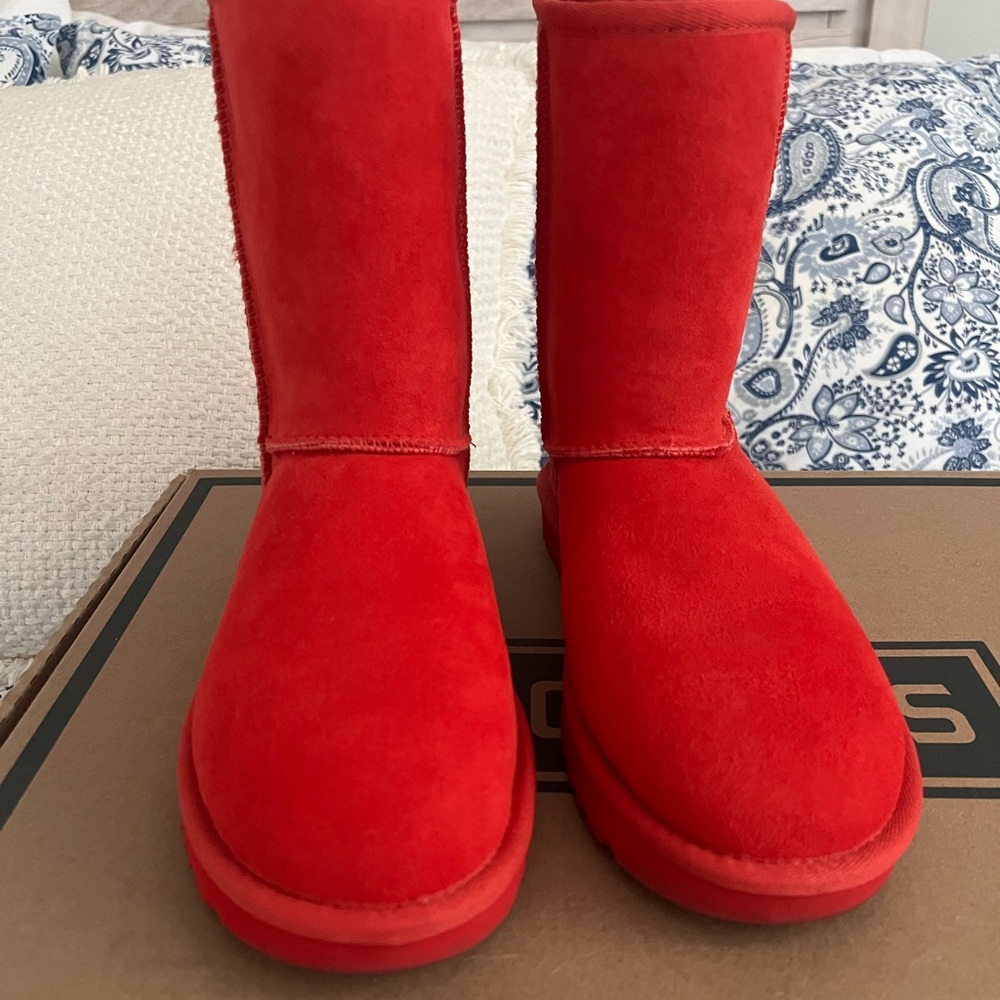 UGG Australia Red Suede Boots